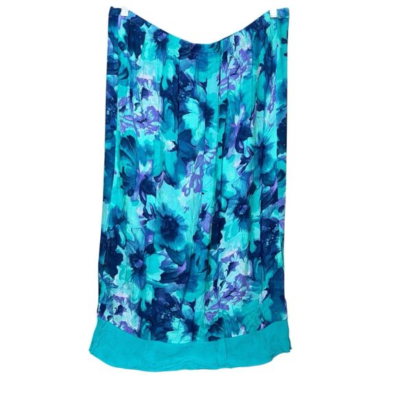 Vintage CM Shapes Midi Maxi Skirt 2X Floral Fairy Whimsical Gypsy Boho Slits - Picture 3 of 7